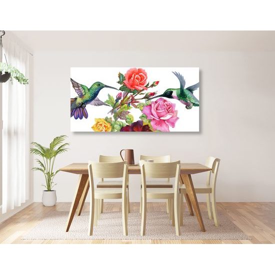 Obraz maľované kolibríky