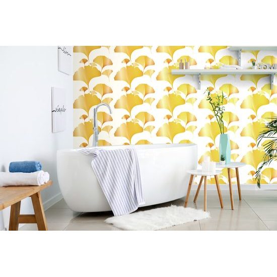 Tapeta luxusné zlaté listy