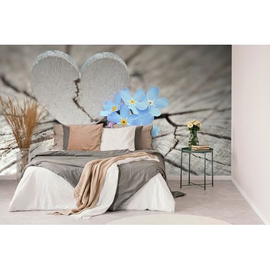 Samolepiaca tapeta malebné srdiečko na pni