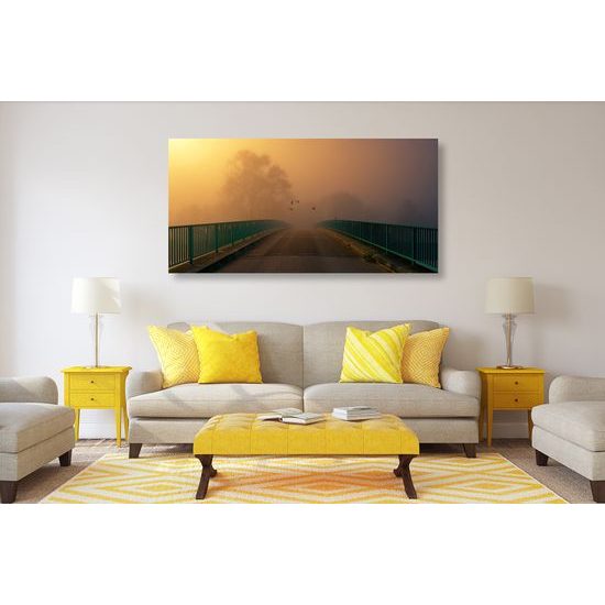 Obraz most zahalený hmlou