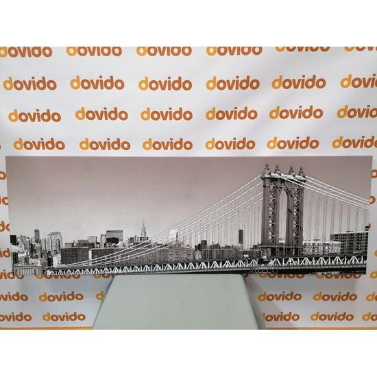 Obraz pohľad na New York v čiernobielom prevedení