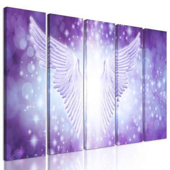5-dielny obraz magické krídla