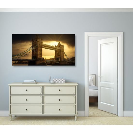 Obraz západ slnka nad čarovným Londýnom