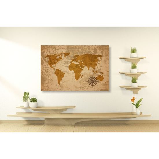 Obraz historická mapa