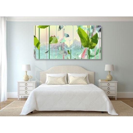 Obraz abstraktný svet listov