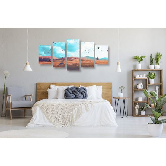 5-dielny obraz lístie v jesennom vánku