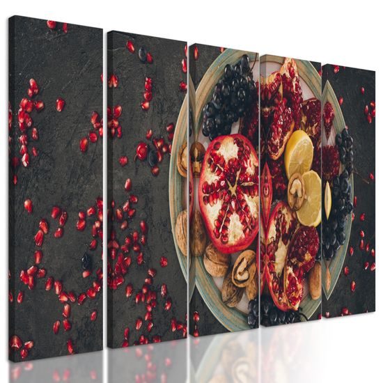 5-dielny obraz zdravá zmes