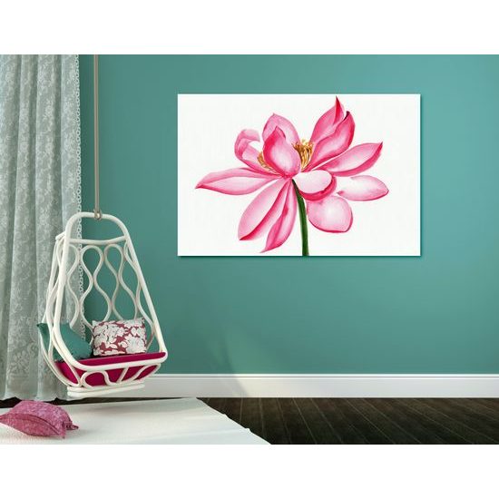 Obraz namaľovaný kvet