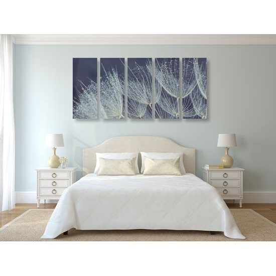 5-dielny obraz detail púpavy