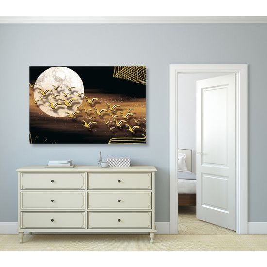 Obraz abstrakcia nočnej oblohy