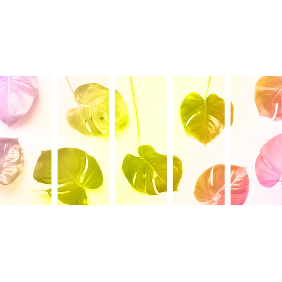 5-dielny obraz monstery v žiarivých farbách