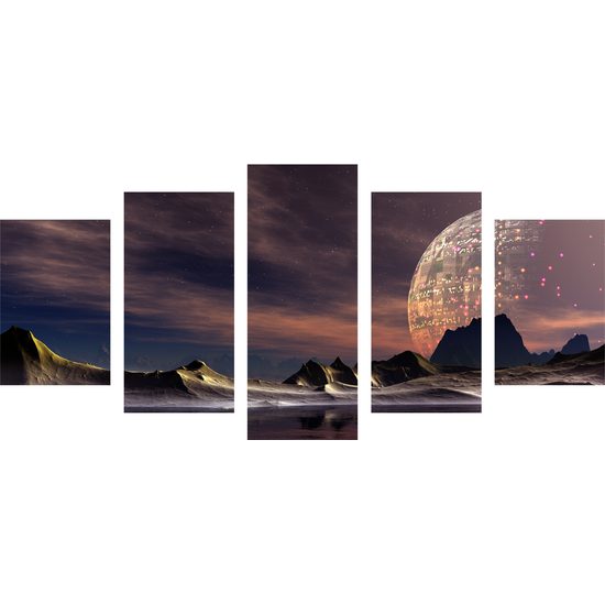 5-dielny obraz neznáma planéta