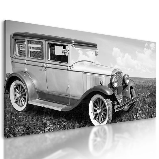 Obraz historický Buick v čiernobielom prevedení