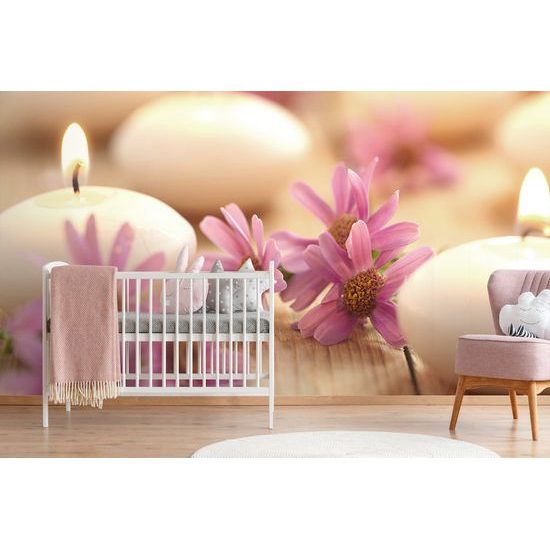 Fototapeta romantické zátišie so sviečkami