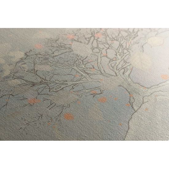 Obraz umelecká maľba jesenného stromu