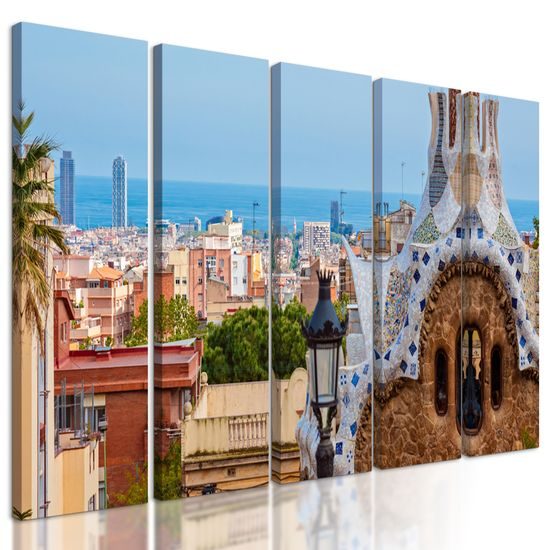 5-dielny obraz okúzľujúca Barcelóna