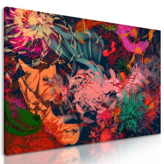 Obraz džungla v abstraktnom prevedení