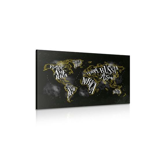 Obraz moderná mapa sveta