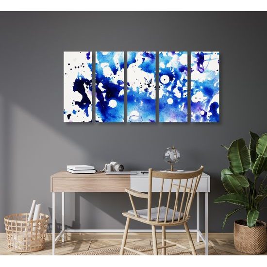 5-dielny obraz umelecká abstraktná maľba