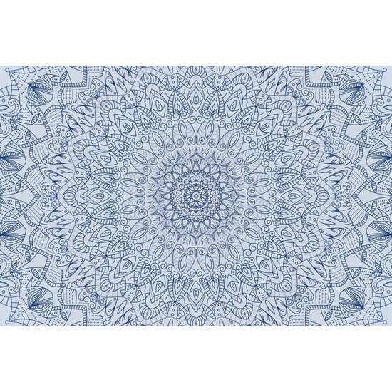 Obraz bledomodrá orientálna Mandala