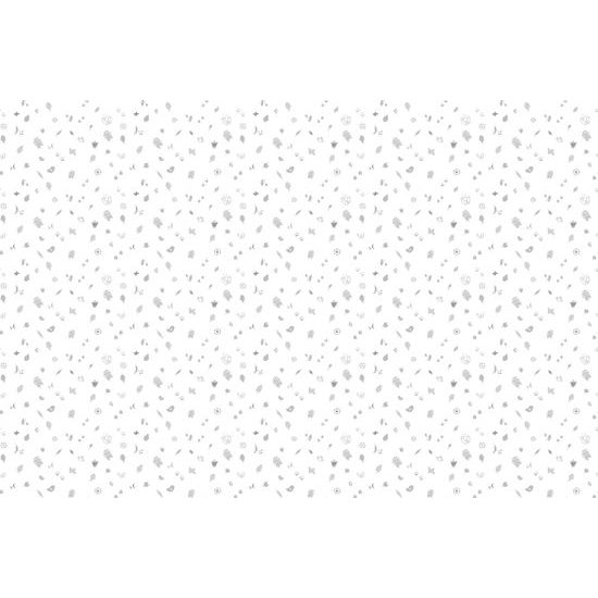 Tapeta folklórny motív v bielom prevedení