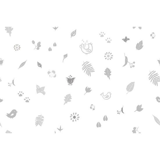 Tapeta folklórny motív v bielom prevedení