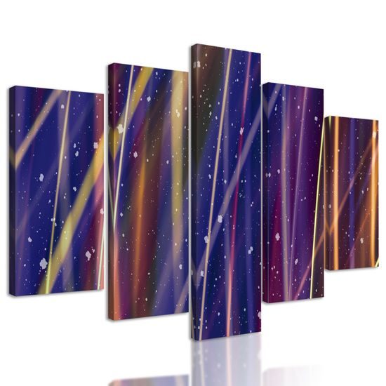 5-dielny obraz zaujímavý vesmír