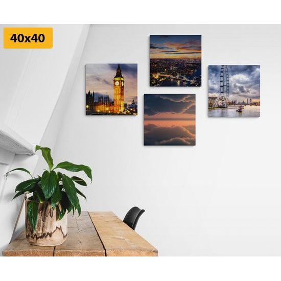 Set obrazov Londýn v noci