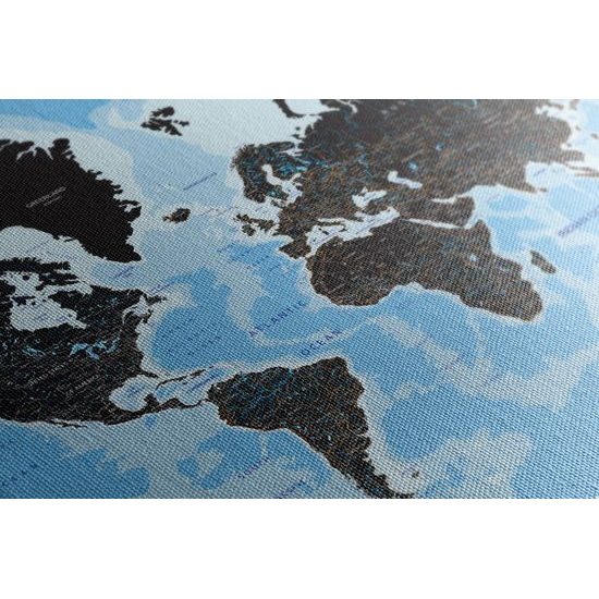 Obraz štýlová mapa sveta