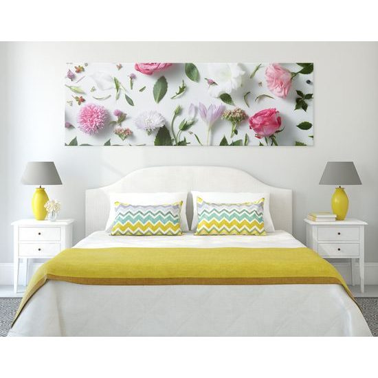 Obraz nádherné abstraktné umenie z kvetov