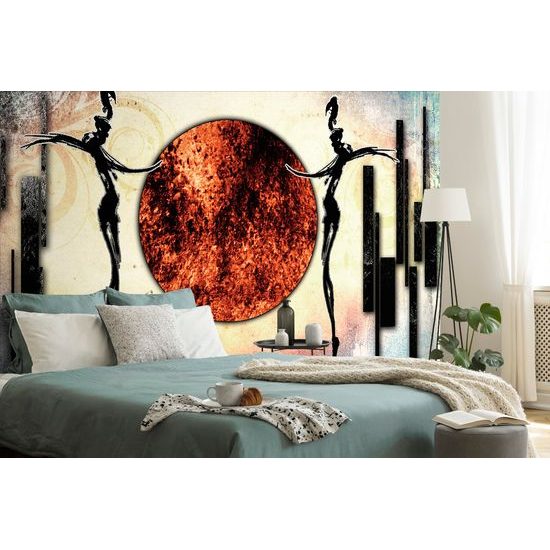 Samolepiaca tapeta tanec v africkom prevedení