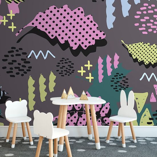 Originálna samolepiaca tapeta listy v pop art štýle