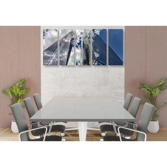 5-dielny obraz mrakodrapy