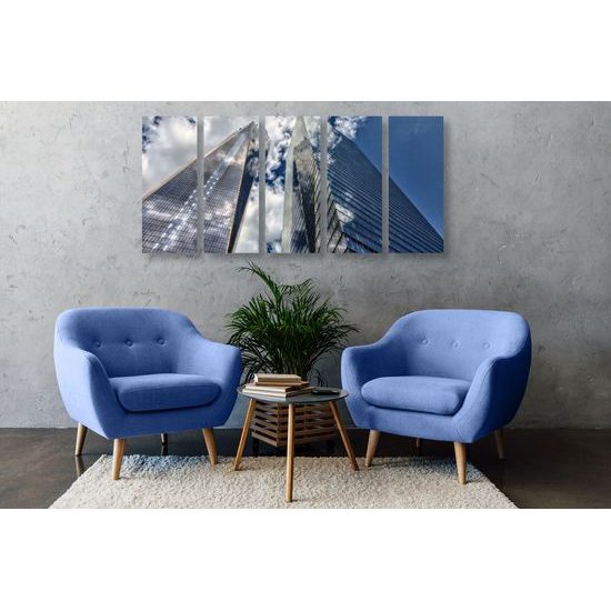 5-dielny obraz mrakodrapy