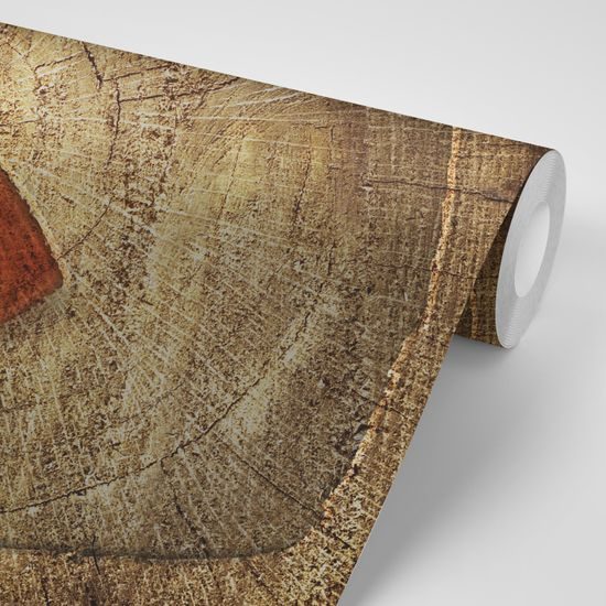 Samolepiaca fototapeta malebné srdce na pni