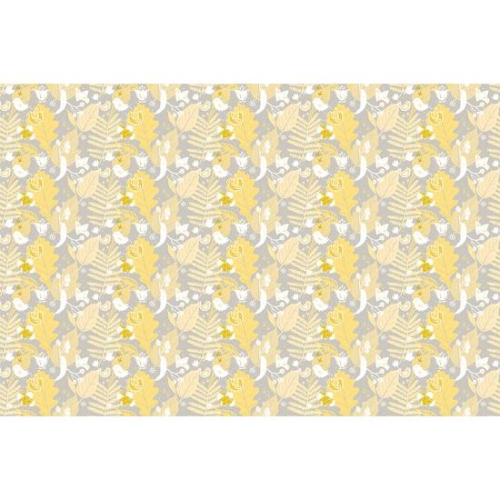 Tapeta folklórny motív v žltom prevedení