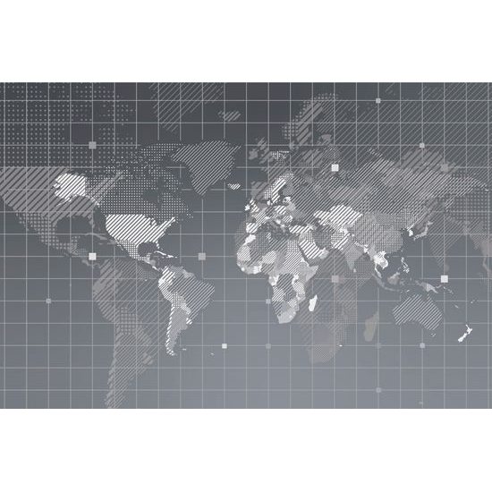 Tapeta mapa sveta v modernom prevedení