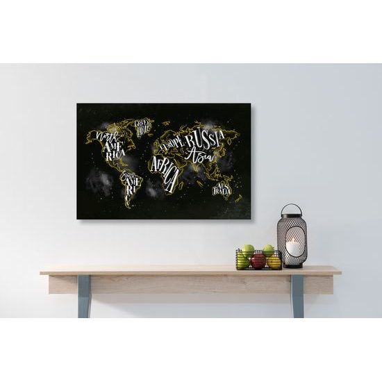 Obraz moderná mapa sveta