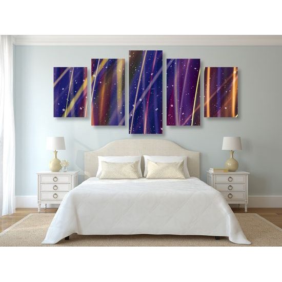 5-dielny obraz zaujímavý vesmír