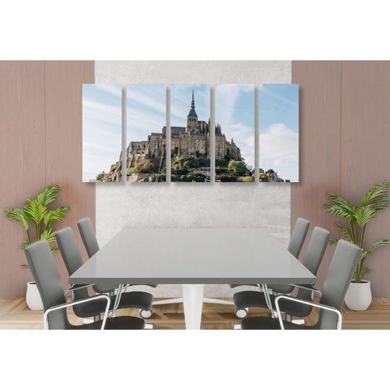 5-dielny obraz majestátny hrad na skale