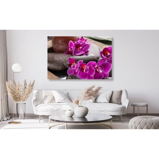 Obraz Feng Shui zátišie s orchideou