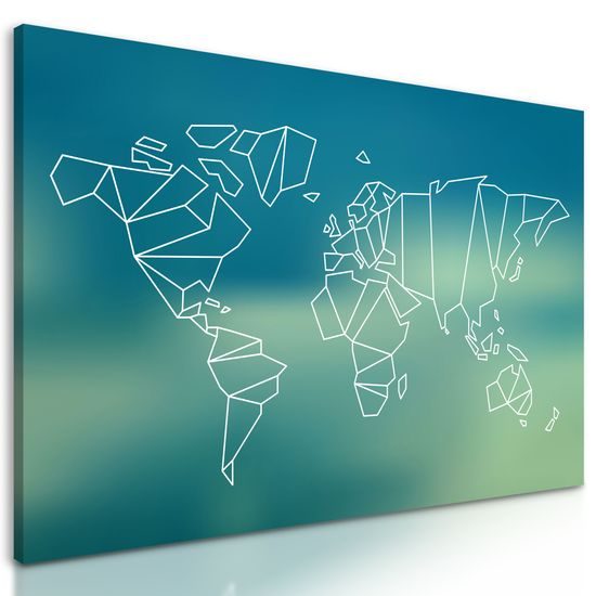 Obraz umelecká abstrakcia mapy sveta