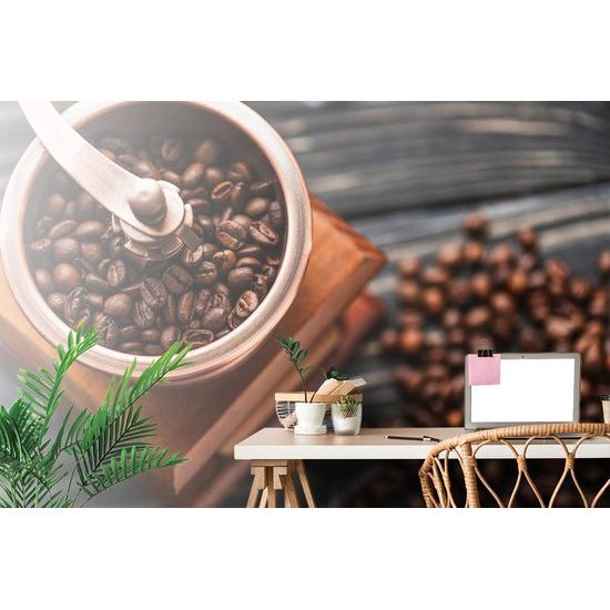 Samolepiaca fototapeta ručný mlynček s kávou