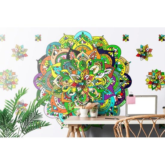 Tapeta zaujímavá Mandala s nádychom do zelena