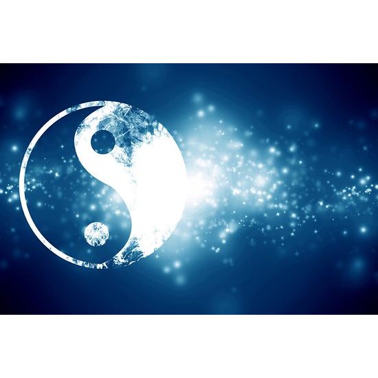 Samolepiaca tapeta Jin a Jang na kúzelnom pozadí