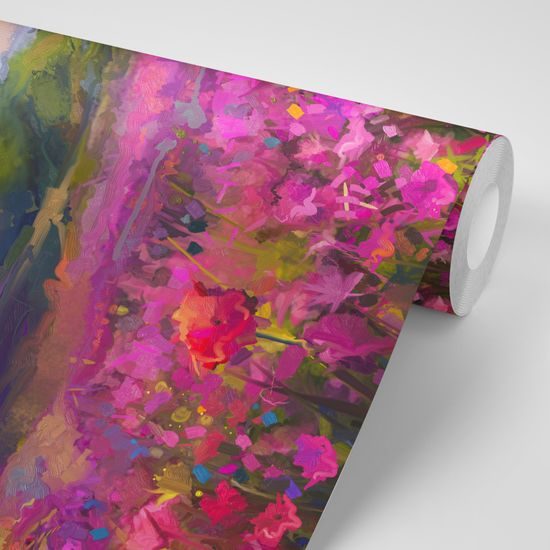 Samolepiaca tapeta nádherná krajina pri západe slnka