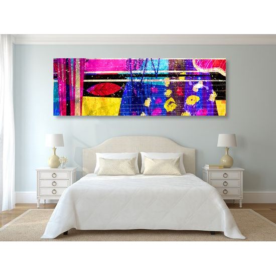 Obraz abstraktný výbuch farieb a vzorov