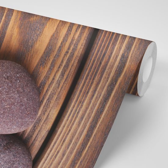 Samolepiaca fototapeta spa zátišie na drevenom pozadí