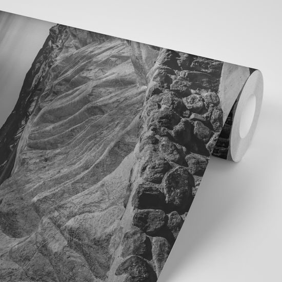 Samolepiaca fototapeta Údolie smrti v Amerike v čiernobielom prevedení