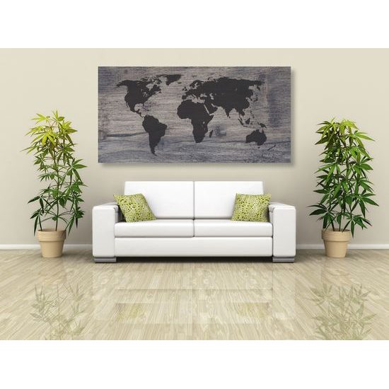 Obraz umelecká mapa sveta